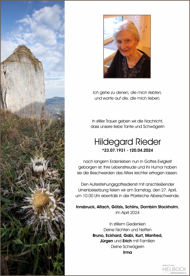 Hildegard Rieder
